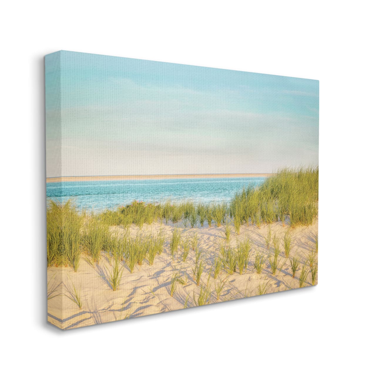 Stupell Industries Tall Grass Sand Dunes Nautical Beach Landscape Canvas Wall Art
